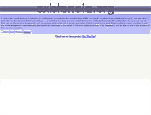 Tablet Screenshot of existencia.org